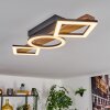 Tavon ceiling light LED Dark wood, black, 1-light source
