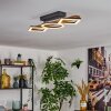 Tavon ceiling light LED Dark wood, black, 1-light source