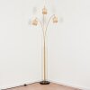 Sabadim floor lamp brass, black, 3-light sources