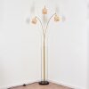Cavaca floor lamp brass, black, 3-light sources