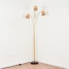 Barcos floor lamp brass, black, 3-light sources