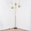 Chellas floor lamp brass, black, 3-light sources