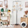 Cavaca floor lamp chrome, black, 5-light sources