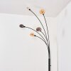Nikkala floor lamp black, 5-light sources