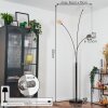 Nikkala floor lamp chrome, black, 3-light sources