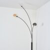 Nikkala floor lamp chrome, black, 3-light sources