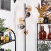 Koyoto floor lamp 31 cm Amber, chrome, Smoke-coloured, 5-light sources