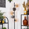 Koyoto floor lamp 31 cm Amber, chrome, Smoke-coloured, 5-light sources