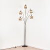 Ramila floor lamp chrome, black, 5-light sources
