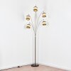 Chellas floor lamp matt nickel, black, 5-light sources
