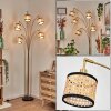 Ramila floor lamp brass, black, 5-light sources