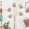 Ramila floor lamp brass, black, 5-light sources