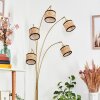 Ramila floor lamp brass, black, 5-light sources