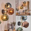 Ripoll globe light, wall light gold, black, 3-light sources