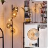 Ripoll floor lamp Amber, clear, Smoke-coloured, 5-light sources