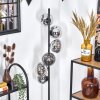 Gastor floor lamp chrome, clear, Smoke-coloured, 6-light sources