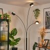 Nikkala floor lamp chrome, black, 3-light sources