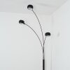 Nikkala floor lamp chrome, black, 3-light sources