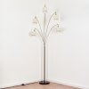 Bassagoda floor lamp matt nickel, black, 5-light sources