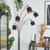 Alsen floor lamp black, 5-light sources