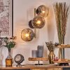 Ripoll globe light, wall light gold, black, 3-light sources