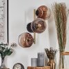 Ripoll globe light, wall light gold, black, 3-light sources