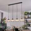 Koyoto hanging light, globe light, pendant light clear, 4-light sources