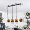 Ripoll hanging light, globe light, pendant light gold, 4-light sources