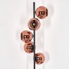 Ripoll floor lamp coppery, 5-light sources