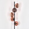 Ripoll floor lamp clear, coppery, 5-light sources
