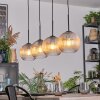 Koyoto hanging light, globe light, pendant light Amber, clear, 4-light sources