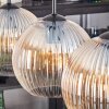 Koyoto hanging light, globe light, pendant light Amber, clear, 4-light sources