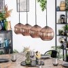 Koyoto hanging light, globe light, pendant light coppery, 4-light sources