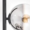 Koyoto floor lamp chrome, clear, Smoke-coloured, 4-light sources