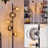 Koyoto floor lamp Amber, clear, Smoke-coloured, 5-light sources