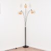 Cavaca floor lamp chrome, black, 3-light sources