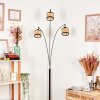 Ramila floor lamp chrome, black, 3-light sources
