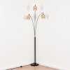 Bongal floor lamp chrome, black, 3-light sources