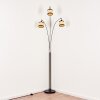 Chellas floor lamp chrome, black, 3-light sources