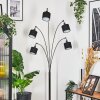 Bassagoda floor lamp chrome, black, 5-light sources