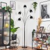 Bassagoda floor lamp chrome, black, 5-light sources