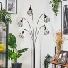 Yaak floor lamp chrome, black, 5-light sources