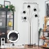 Bassagoda floor lamp matt nickel, black, 5-light sources