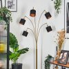 Alsen floor lamp brass, black, 5-light sources