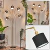Bassagoda floor lamp brass, black, 5-light sources