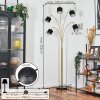 Bassagoda floor lamp brass, black, 5-light sources