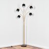 Bassagoda floor lamp brass, black, 5-light sources