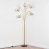 Bassagoda floor lamp brass, black, 5-light sources