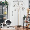 Yaak floor lamp brass, black, 5-light sources