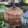 Koyoto hanging light, globe light, pendant light blue, green, coppery, 4-light sources